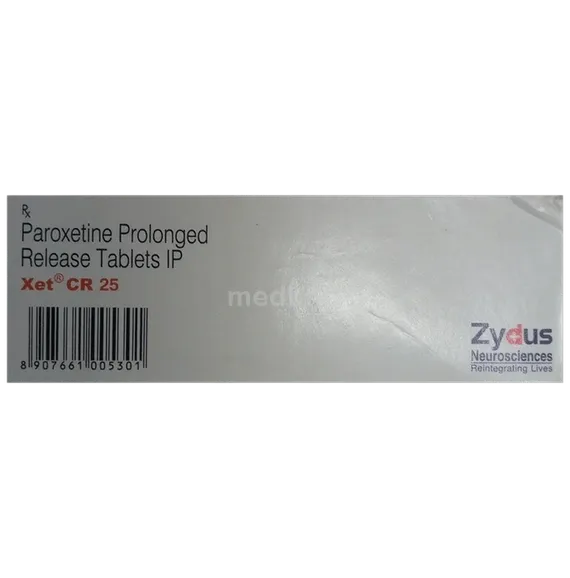 xet cr 25mg tablet 10's